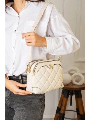 Sanmorris Sargınlar Çapraz Askılı 4 Bölmeli Kadın Omuz ve Çapraz Çanta