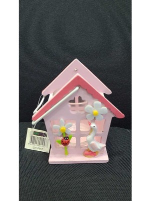 Feyza Design Pembe Dekoratif Mumluk, Ev Tasarımı, Ördek Figürlü, 10CM Yükseklik