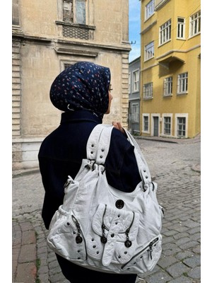 Levidor Metal Zımba Detaylı Omuz Çantası – Premium