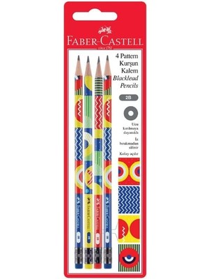 Faber-Castell Seti + Faber-Castell Pattern Kurşun Kalem 4'lü + 15 Ürün