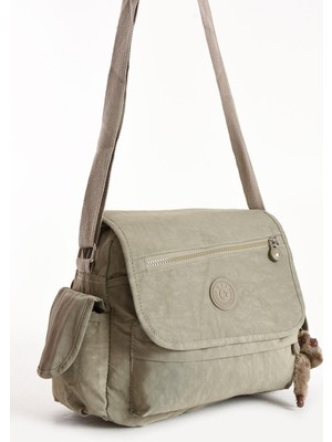 571 Collections Çanta Çapraz Askılı Ultra Hafif Su Geçirmez Çok Cepli Kadın Omuz Çantası Maymunlu