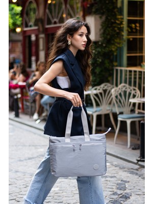 Sanmorris Kadın Çok Gözlü Plaj Seyahat Günlük Kullanılabilir -Ayarlanbilir Askı Su Geçirmez El ve Omuz Çantası