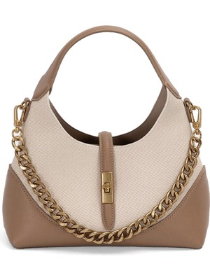 Levidor Gold Zincir Aksesuarlı Kadın El Çantası | Omuz Askılı