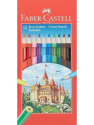 Faber-Castell Seti + Faber-Castell Karton Kutu Renkli Boya Kalemi, 12 Renk, Yu... + 1 Ürün