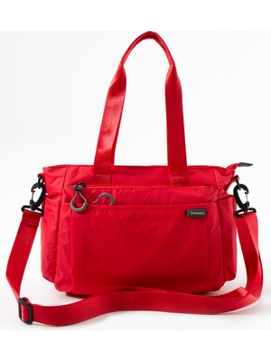 Sanmorris Kadın Suya Dayanıklı Kumaş Çok Gözlü Çapraz Askılı Okul Seyahat ve Omuz Çantası