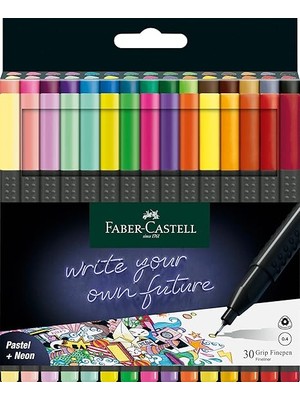Faber-Castell Seti + Faber-Castell Grip Finepen Ince Keçe Uçlu Kalem Seti, 30’... + 16 Ürün