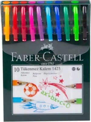 Faber-Castell Seti + Faber-Castell Tükenmez Kalem Seti, 10 Adet, 0.7 mm Uç, Yu... + 21 Ürün