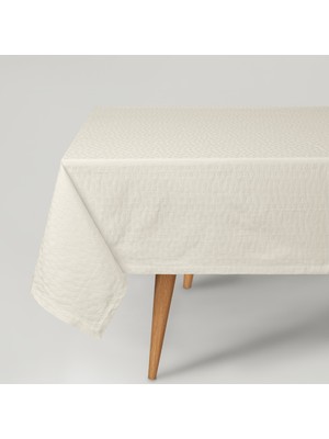 Linens Motion 150X300 cm Masa Örtüsü Ekru