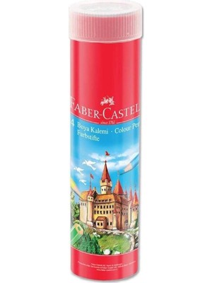 Faber-Castell Seti + Faber-Castell Kuru Boya Kalemi, Kırmızı Metal Tüp Kutu, 2... + 7 Ürün
