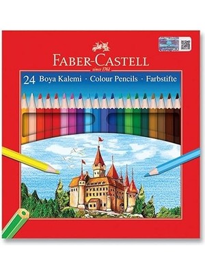 Faber-Castell Seti + Faber-Castell Karton Kutu Boya Kalemi, 24 Renk, Yumuşak V... + 1 Ürün