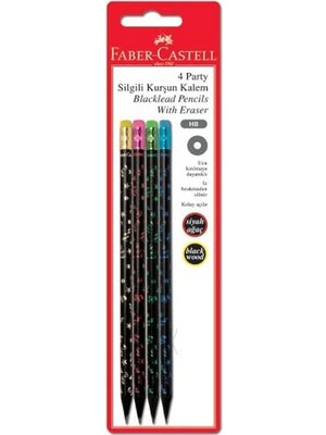 Faber-Castell Seti + Faber-Castell Blister Kurşun Kalem 4'lü, Party + 12 Ürün
