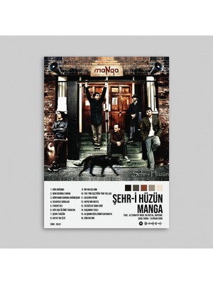 Orendart Manga - Şehr-I Hüzün Albüm Spotify Çerçeveli - Çerçevesiz Poster Tablo