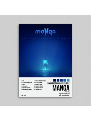 Orendart Manga - Işıkları Söndürseler Bile Albüm Spotify Çerçeveli - Çerçevesiz Poster Tablo