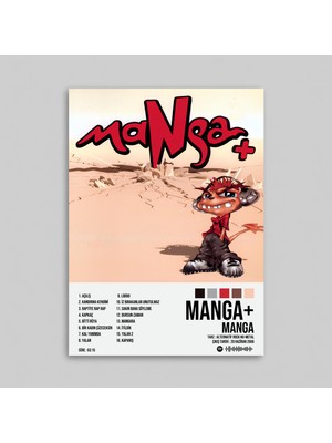 Orendart Manga - Manga + Albüm Spotify Çerçeveli - Çerçevesiz Poster Tablo