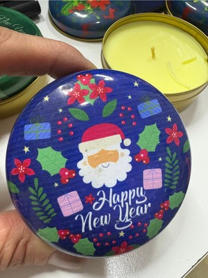 Feyza Design Şık ve Zarif Yılbaşı Kapaklı Mum, Sıcak Atmosfer Için Eşsiz Seçenek