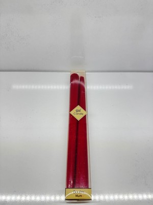 Feyza Design Şamdan Mum Çift 2l Kırmızı 25 Cm, Şık ve Zarif Aydınlatma Parçası