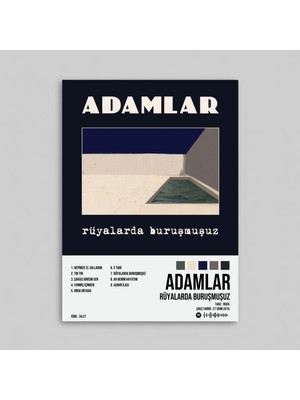 Orendart Adamlar - Rüyalarda Buruşmuşuz Albüm Spotify Çerçeveli - Çerçevesiz Poster Tablo
