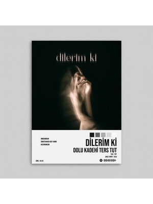 Orendart Dolu Kadehi Ters Tut - Dilerim Ki Spotify Çerçeveli - Çerçevesiz Poster Tablo