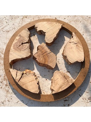 Ham Zeytin Ağacı Ahşap Parça, Epoksi Için 30 cm Doğal Tasarım