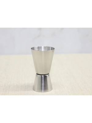 VeraGlobe Buğz Paslanmaz Çelik Kokteyl Bar Ölçeği 25/50 ml