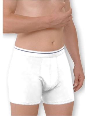 Güneri Underwear Erkek Boxer % 100 Pamuklu Uzun Long Boxer 2'li Paket M01