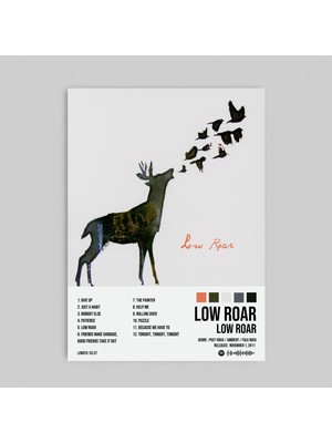 Orendart Low Roar - Low Roar Albüm Spotify Çerçeveli - Çerçevesiz Poster Tablo