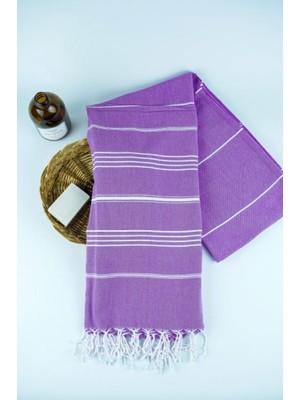 Marsilyan Gelin Çeyiz Mor Peştemal