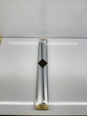 Feyza Design 2'li Gümüş Detaylı Şamdan Mum, 25 Cm, Şık ve Zarif Tasarım