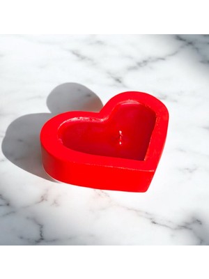 Feyza Design Kalpli Beton Kokulu Mum, Sevgi Dolu Atmosferler Için Şık Dekorasyon