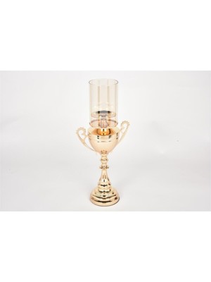 Feyza Design Gold Rüya Mumluk Kupa Şekli Büyük 42X20X13 Cm, Şık ve Kullanışlı Tasarım
