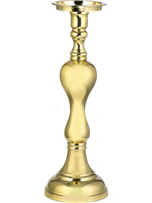 Feyza Design Şık Gold Damla Yer Mumluğu, 17X54 Cm, Dekoratif ve Zarif Tasarım