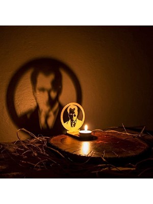 Feyza Design Ahşap Lazer Kesim Tealight Mumluk, Portre Tasarımı, Dekoratif Aksesuar
