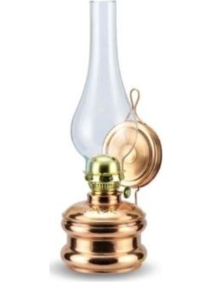 Feyza Design Küçük Boy Bakır Gaz Lambası Kırmızı, Şık ve Şık Tasarım