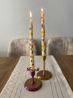 Feyza Design 3D Tasarımlı Ev ve Ofis Dekoratif Mumluk, Şamdan, Şık ve Modern Tasarım