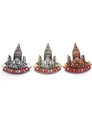 Istanbul Temalı Metal Magnet Model 1