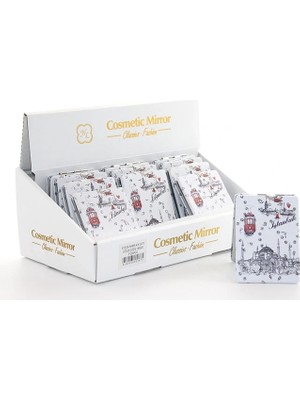 Taşlı Istanbul Tasarımı El Aynası Ince Model 26