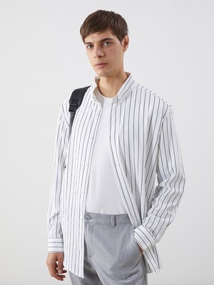 Lc Waikiki Yeni Sezon Slim Fit Çizgili Erkek Gömlek