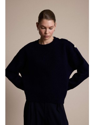 DeFacto Oversize Bisiklet Yaka Triko Kazak G6654AX25WN