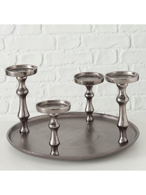 Feyza Design Şık 4'lü Dekoratif Mumluk Seti ile Mekanınıza Zarif Dokunuş