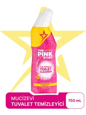 The Pink Stuff Mucizevi Tuvalet Temizleyici 750 ml – Jel Formüllü, Kireç & Bakteri Karşıtı, WC İçin Güçlü Temizlik