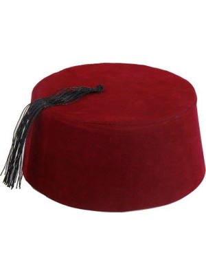 Butik Bordo Renk Osmanlı Fesi Yöresel Folklor Fesi Şapkası 6 No 6-7 Yaş