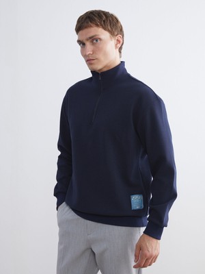 Lc Waikiki Yeni Sezon Fermuarlı Dik Yaka Erkek Sweatshirt