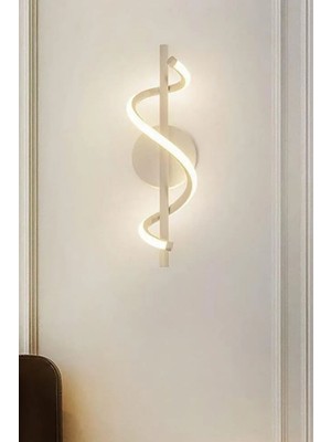 Feyza Design Beyaz Kasa Ledli Duvar Aplikası, Şık ve Modern Tasarım