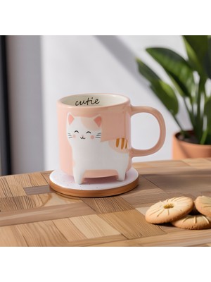 Aryıldız Animal Kedi Figürlü Kupa 320 ml