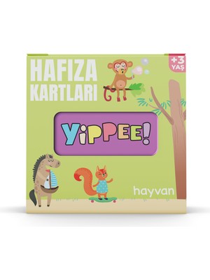 YİPPEE Hafıza Kartları – Hayvanlar Temalı | Eğitici Eşleştirme Oyunu