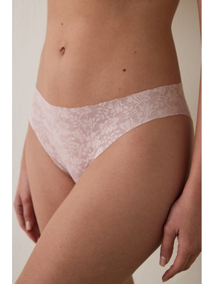 Penti Gül Kurusu Dantelli İz Yapmayan Lazer Kesim Normal Bel Slip Külot