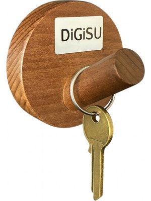 Digisu Yapışkanlı Ahşap Havlu & Bornoz Askısı