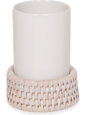 Decor Walther Basket Diş Fırçalık, Tezgah Üstü - Porselen/beyaz