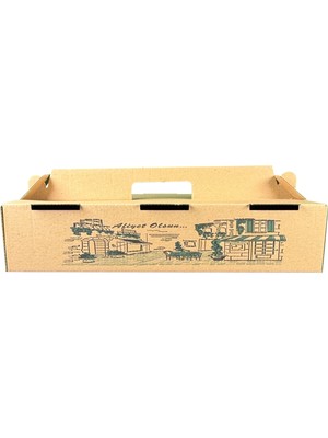 Karton Lahmacun Kutusu 40X23X8,5 Cm. ( 100'LÜ Paket )