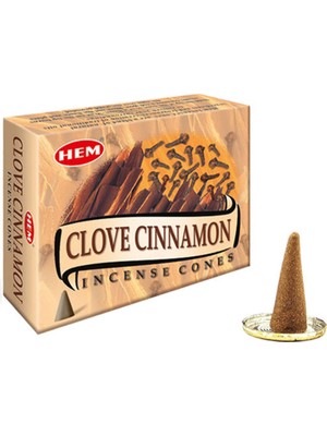 Lorvento Clove Cinnamon Konik Tütsü Seti (120 Adet) – Metal Altlıklı, Karanfil & Tarçın